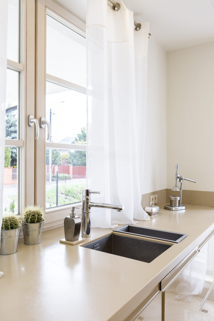 Kitchen worktop with vinyl windows houston tx and sinks